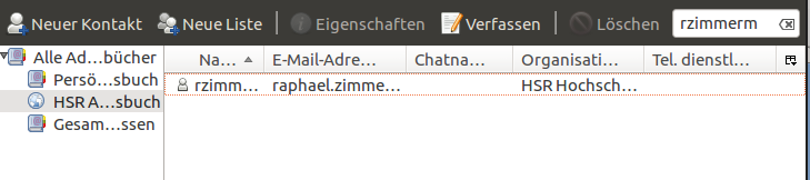Suchresultat für HSR-Kontakt